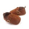 Vintage Baby Shoes for Boy Girl First Walkers Suede Toddler Rubber Sole Anti-slip Infant Newborn Moccasins