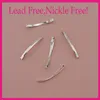 50pcs Silver Finish 6 0cm 2 35 Plain Slim Metal Hair Snap Barrettes Hair Clips for Hairpiece Clip Enters at Nick2946