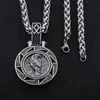 Pendant Necklaces Odin Bear Wolf Raven Talisman Amulet Viking Necklace Wicca Bird Jewelry Knot Runes Neckless Wiccan Pagan Men Wom3174