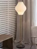 Lâmpada de suporte de luxo estilo japonês com abajur de seda 151 cm 59 polegadas de altura para decoração de casa de hotel