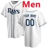 Maglia personalizzata 14 Christian Bethancourt 13 Manuel Margot 72 Yonny Chirinos Faucher Josh Fleming Ryan Thompson Drew Rasmussen Maglie da baseball