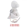 Dog Apparel Pet Cat Chest Strap Leash Cute And Back Walking The Out Teddy Fighting Bago Clothes Small Harness