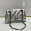 Klassieke Crush Zandloper Wrap Toplaag leer Luxe Tote leren schoudertas Crossbodytas Designer damestas Portemonnee met metalen slot ontwerp portemonnee crossboby tas