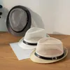 Boinas Sombrero de protección solar de ala ancha Malla hueca unisex transpirable con decoración de cinturón Protección solar elegante para