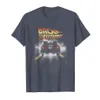 미래로 돌아 가기 Vintage Delorean Peel Out Graphic T-Shirt313T