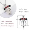 CLUCI 925 Cute Mouse Shaped Charms for Women Necklace 925 Sterling Silver Pearl Cage Pendant Locket SC049SB289k