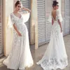 Abito estivo da donna elegante vintage formale sexy con scollo a V da sposa backless lungo da sera partito prom abito bianco abiti abito Femme246P