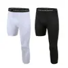 Men's Pants Single Leg Basketball Loose Oversized Sports Training Bottom Stretch Quick-drying Compression Nine-point293D