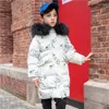 Down Coat 2023 Winter Children's Jacket Boy's Hooded Cold-Proof Waterproof Snowsuit Warm Long Girls Coats TZ621