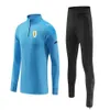 Uruguay national football team Men's Tracksuits Outdoor high-quality training suits adults half-zippered breathable light spo2691