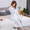 Mulheres sleepwear verão waffle roupões mulheres algodão sugar água quimono robe nightgowns plus size xl spa banho noiva casamento dama de honra