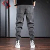 Calças masculinas Corduroy Color Block Patchwork Streetwear Carga Hip Hop Esportes Masculino Corredores Harem Pant Algodão Trous
