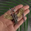 Pendant Necklaces Divine Sculpture Guardian Warrior Necklace For Men's Dominant Charm Vintage Jewelry Gift