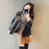 Women's Leather Autumn Black Slim Jacket For Women 2023 Long Sleeve High Quality Pu Jackets Coats Fashion Winter In Outerwears