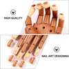 False Nails 300st Nail Training Manicure Supply Plastic Diy Practice Fake Set Tryck på på