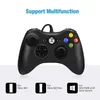 Contrôleurs de jeu Contrôleur filaire USB Console de manette de jeu Joypad pour Xbox 360/360 Slim Microsoft Windows 10 8.1 8 7