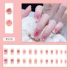 Kunstnagels 24 stks/set Manicure Wearable Ballerina Verwijderbare Doodskist Nagel Met Lijm Nep Afgewerkt Vrouwen Meisjes Kunst Decoratie