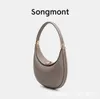 Hobo Bags Songmont-Serie Crescent Wrap Head Layer Rindsleder Designer-Tasche Handheld One Shoulder Underarm 231016