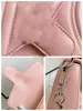 High quality design luxury small square bag envelope chain One shoulder oblique span advanced sense of light luxury high-end calfskin women's bag Macaron 547260