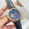 2023 New luxury mens watches Five stitches series tourbillon automatic Mechanical watch high quality European Top brand Wristwatch leather strap