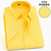 Vestido masculino camisas workwear escritório masculino clássico formal manga curta verão negócios casual plus size 8xl