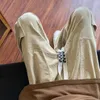 Pantaloni da uomo autunno casual versione coreana tuta in velluto a coste tinta unita strada tendenza a gamba larga abbigliamento da uomo tutto-fiammifero