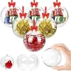 4cm 5cm 6cm 7cm 8cm 9cm 10cm Clear Plastic Fillable Ball Ornament Baubles Creative Christmas Tree Decoration Ball Ornaments Fmqxi
