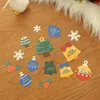 Factory Outlet Christmas Tree Hanger Greeting Card Christmas Tree Cute Hanger Creative Gift Decoration Card Blessing