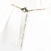 2024 Designer Chain Belts Bee Vintage Gold Pearl Chain Women Letter Dress Luxury Diamond Waistband Copper Double Layers Adjustable Waist Belt 01