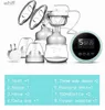 Breastpumps Double Electric Breast Pumps Touch Screen Single Double Nipple Suction Powerful Automatic Milk Pump For Maternity Breast FeedingL231119