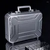 브리핑 가방 hhpqj 알루미늄 15.6 ''노트북 비즈니스 브리핑 케이스 뱅크 머니 기기 케이스 6 크기 블랙 실버