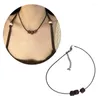 Pendentif Colliers Collier de perles de bois Bijoux de mode pour femmes Y2K Hip Hop Décors de cou de cou