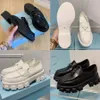 Loafer Freizeitschuhe Leder Damen Schokoladengebürstet Freizeitschuh Herren Plateausandalen Monolith Rindsleder Outdoor Sneakers Dicker Boden Hochzeit Party Hausschuhe