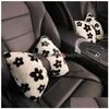 Oreillers de cou pour intérieur de voiture, motifs floraux à la mode, appui-tête en peluche douce, Support de siège, accessoires de coussin de taille, livraison directe