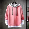 Hoodies masculinos harajuku moda coreano streetwear moletom masculino roupas casuais