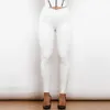 Shascullfites Melody X Cross Solide Blanc Taille Haute En Cuir V Forme Leggings Pantalon En Cuir X Cross Pantalon Leggings En Cuir