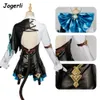 Genshin Impact Lynette Cosplay Nieuwe Originele God Fontaine Game Spelen Anime Halloween Vrouwen Cos Pruik Pak Kostuums