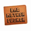 Hela nya design BMF plånbok broderi logotyp dålig mamma fcker handväska med hållare mens plånböcker dropp321r