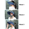 Chapeaux à large bord Coton Lin Femmes Sunhat Sunproof Coloré Coupe-vent Respirant Pliable Randonnée en plein air Voyage Sunbonnet Cap Kaki