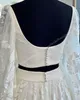 Vestido de noiva boho de 2 peças, mangas vitorianas, renda crepe, boêmio, cerimônia de noiva, ensaio, recepção, festa de noivado, vestido de dança noturna, duas peças, 2 peças