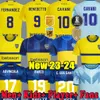 23 24 Boca Juniors Cavani Soccer Jerseys Villa Salvio Men Kids Benedetto Salvio Camisa de Futebol 2023 2024 Football Shirt Tevez Carlitos Marcos Rojo Player Fans Player