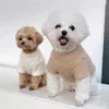 Vêtements de chien Pull pour petits chiens hiver chaud couleur unie animal de compagnie moyen teckel chiot vêtements Taddy fournitures