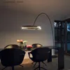 Vloerlampen Moderne minimalistische ring verticale vloerlamp woonkamer studeermodel kamer club vissen vloerlamp Q231016