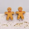 Ohrstecker, niedlich, aus Holz, Weihnachten für Frauen, Winter, Kawaii, Weihnachten, Boutique-Schmuck, Großhandel