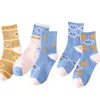 Chaussettes en coton pour femmes, Kawaii, drôle, mode japonaise et coréenne, chaussettes nuage, dessin animé mignon, vêtements Harajuku, cadeaux de noël