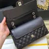 10A Designer Bag Top Tier Quality Jumbo Double Flap Bag Luxury Designer 30cm 25cm 23cm Real Couro Caviar Lambskin Classic All Black Bolsa Acolchoada Bolsa Ombro AA