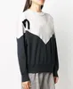 2023 NOWOŚĆ Kobiet Bluzy Marant Designer czarna bluza pullover jumper maran francuskie małe flocking okrągłe kołnierze Pasek krótki sweter frotte dla dziewcząt