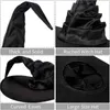 Unisex Halloween Angled Witch Hat Black Folds Wizard Men Women Party Headgear Cosplay Cap Festivals Props Decor 230920