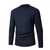 Pulls pour hommes Sweat-shirt uni pour hommes Pull en polaire Pull-over Travail Casual Top Manches longues Couleur unie O Cou Hiver Automne Chaud Tricot