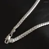 Chains 925 Sterling Silver Charms Necklace 16-24inch Chain High Quality For Woman Men Fashion Wedding Engagement Jewelry